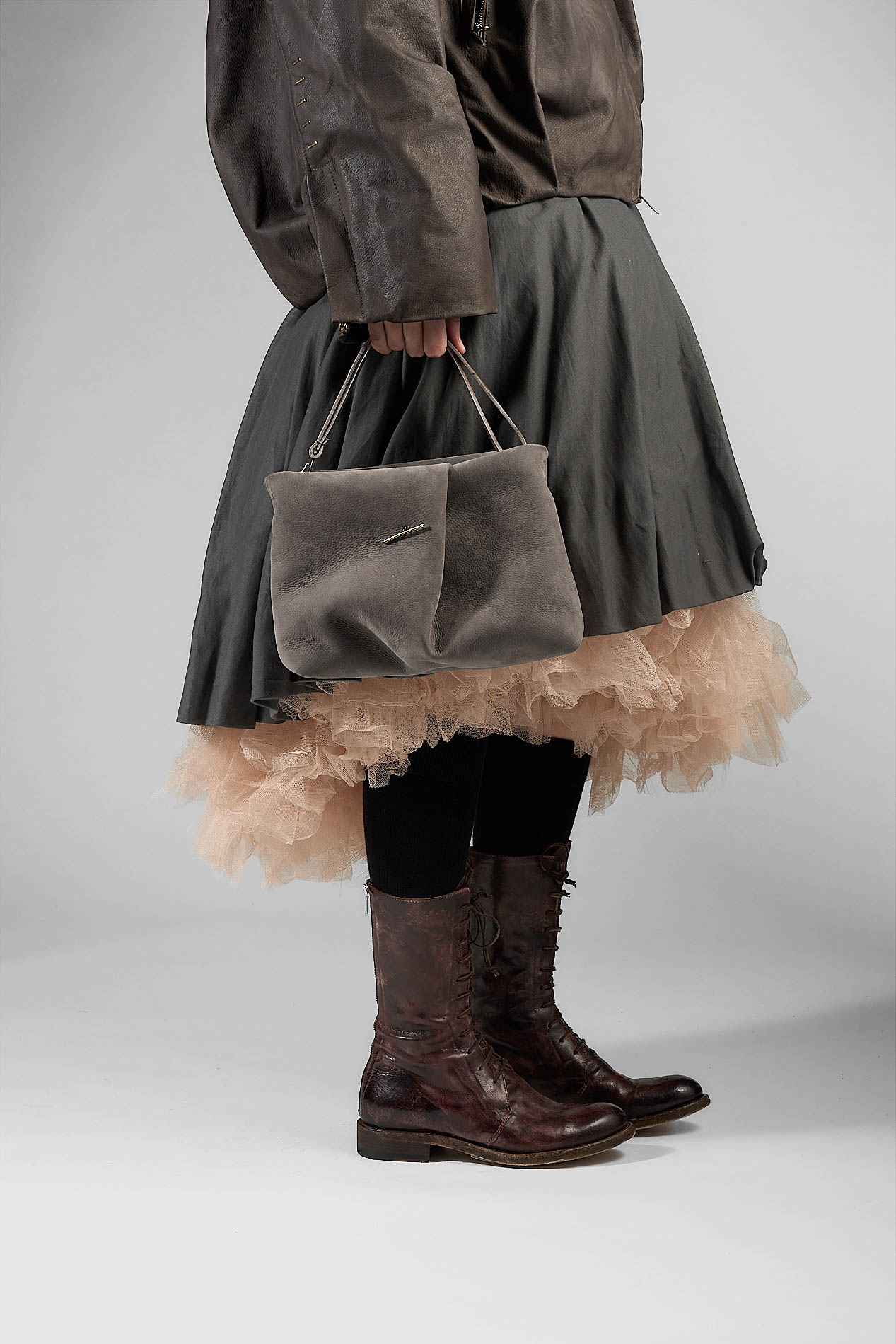 daniele basta leather and silver bags - WEARING